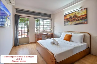 Studio avec terrasse — Otis Apartment - 457 Trần Hưng Đạo - Rooftop Garden